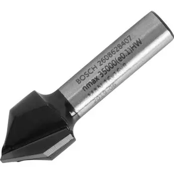 Фреза пазовая V-образная Bosch 16x16 мм, хвостовик 8 мм, 90°