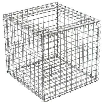 Габион-кашпо 50x50x50 см оцинкованная сталь серый