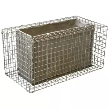 Габион - клумба 100x50x50 см оцинкованная сталь серый