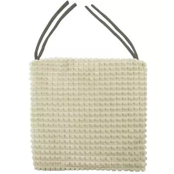 Галета для стула Плюш 40х40 см кремовая