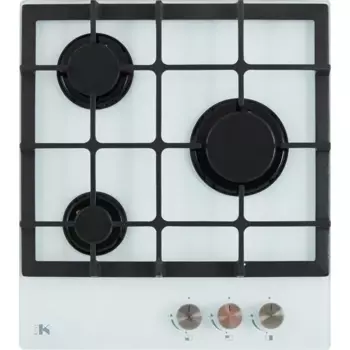 Газовая варочная панель Kitll KGG 4501 45 см 3 конфорки цвет белый
