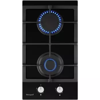 Газовая варочная панель Weissgauff HGG 320 BGL 29.4 см 2 конфорки цвет черный