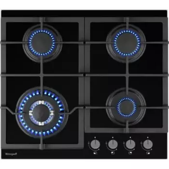 Газовая варочная панель Weissgauff HGG 641 BGL 59 см 4 конфорки цвет черный