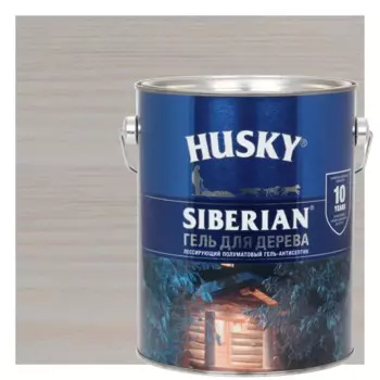 Гель для дерева Husky Siberian полуматовый цвет антик 2.7 л