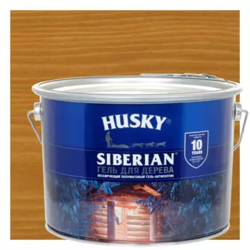 Гель для дерева Husky Siberian полуматовый цвет Орегон 9 л