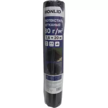 Геотекстиль Monlid 1.6x20 м 80 г/м