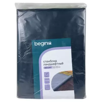 Геотекстильное волокно Beginia 60 г/м 3.2x10 м черный полипропилен