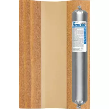 Герметик акриловый Remont PLUS для деревянных конструкций межшовный сосна 0.6 л