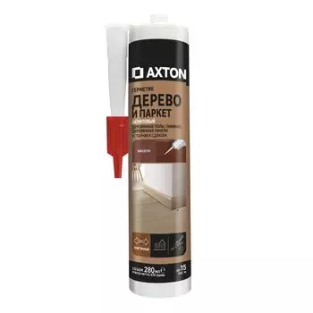 Герметик Axton для дерева 280 мл, цвет махагон