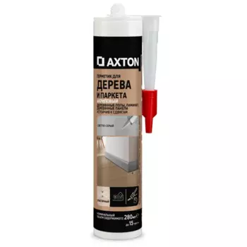 Герметик акриловый Axton для дерева светло-серый 280 мл