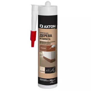 Герметик акриловый Axton для дерева и паркета темный дуб 280 мл