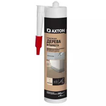 Герметик акриловый Axton для дерева и паркета светло-серый 280 мл