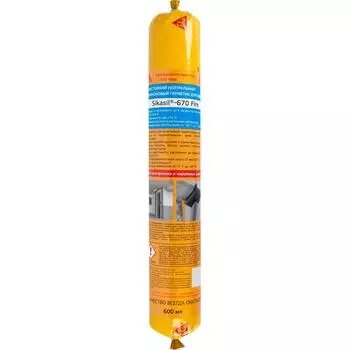 Герметик для швов огнестойкий Sika Sikasil-670 Fire 600 мл белый