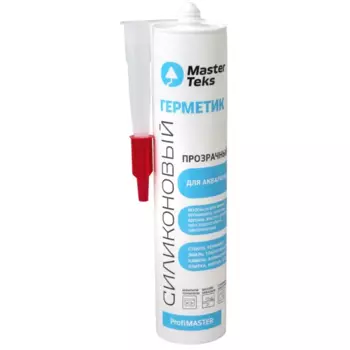Герметик MasterTeks для аквариума силиконовый прозрачный 290 мл
