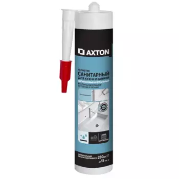 Герметик силиконовый Axton санитарный нейтральный бесцветный 280 мл