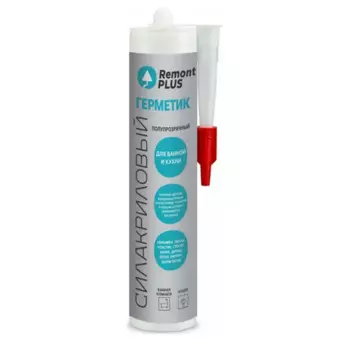 Герметик силакриловый Remont PLUS полупрозрачный 290 мл