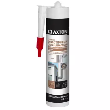 Герметик силакриловый универсальный Axton 280 мл белый окрашиваемый