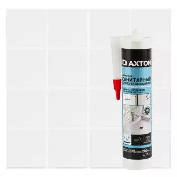 Герметик силиконовый Axton белый 280 мл