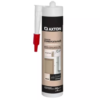 Герметик силиконовый Axton уксусный универсальный бесцветный 280 мл