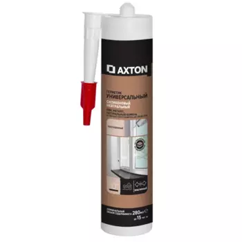Герметик силиконовый Axton универсальный нейтральный бесцветный 280 мл