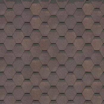 Гибкая черепица Dacha Americana коричневый 3 м