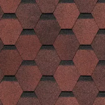 Гибкая черепица Dacha Americana красный 3 м