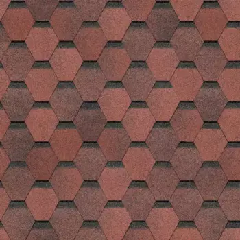 Гибкая черепица Dacha Rustic красный 3 м