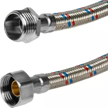 Гибкая подводка для воды ДТРД 100 см x 1/2" наружная-внутренняя резьба