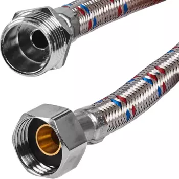 Гибкая подводка для воды ДТРД 150 см x 1/2" наружная-внутренняя резьба