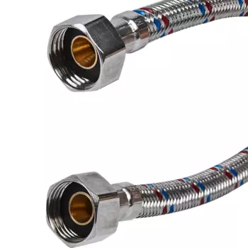 Гибкая подводка для воды ДТРД 200 см x 1/2" внутренняя-внутренняя резьба