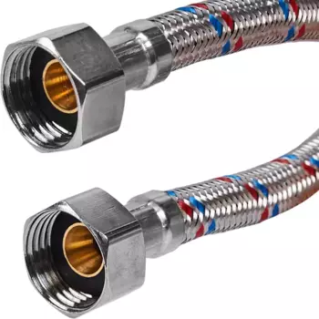 Гибкая подводка для воды ДТРД 30 см x 1/2" внутренняя-внутренняя резьба
