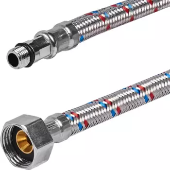 Гибкая подводка для воды ДТРД 30 см x М10 x 1/2" наружная-внутренняя резьба