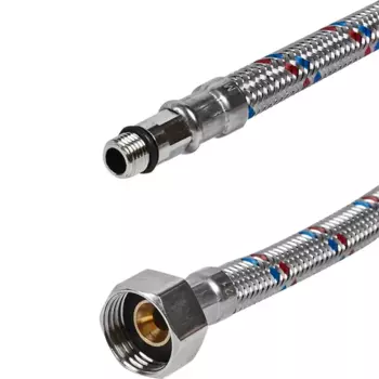 Гибкая подводка для воды ДТРД 40 см x М10 x 1/2" наружная-внутренняя резьба