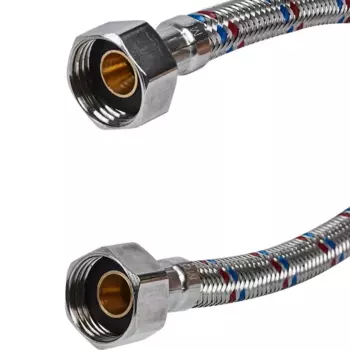 Гибкая подводка для воды ДТРД 40 см x 1/2" внутренняя-внутренняя резьба