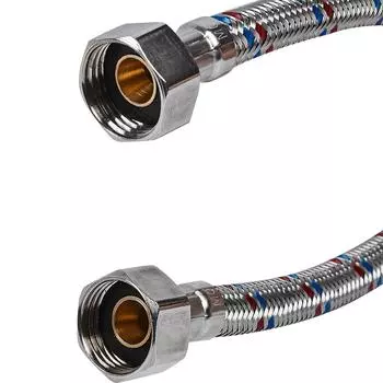 Гибкая подводка для воды ДТРД 60 см x 1/2" внутренняя-внутренняя резьба