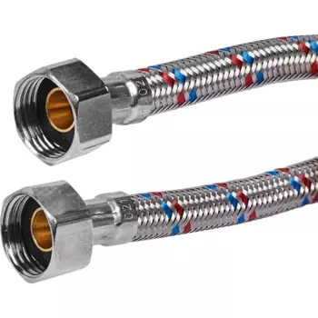 Гибкая подводка для воды ДТРД 80 см x 1/2" внутренняя-внутренняя резьба