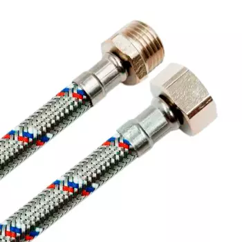 Гибкая подводка для воды Ростерм 1/2" 50 см НР-ВР