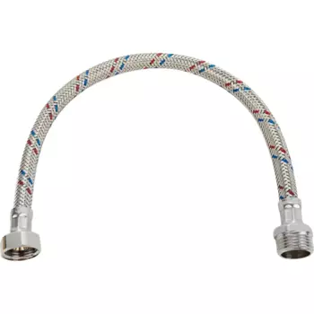 Гибкая подводка для воды Stout 1/2"x1/2"x400 мм наружная-внутренняя резьба