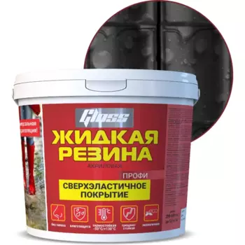Гидроизоляция акриловая цвет черный 6 кг