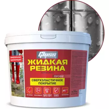 Гидроизоляция акриловая цвет прозрачный 12 кг
