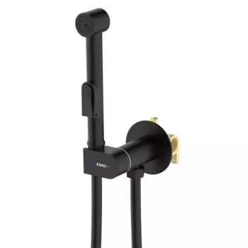 Гигиенический душ Esko Marburg набор со смесителем цвет черный