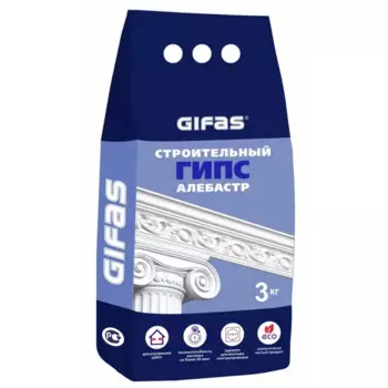 Гипс строительный Алебастр Gifas 3 кг