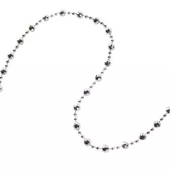 Гирлянда «Бусы» 270 см цвет серебристый