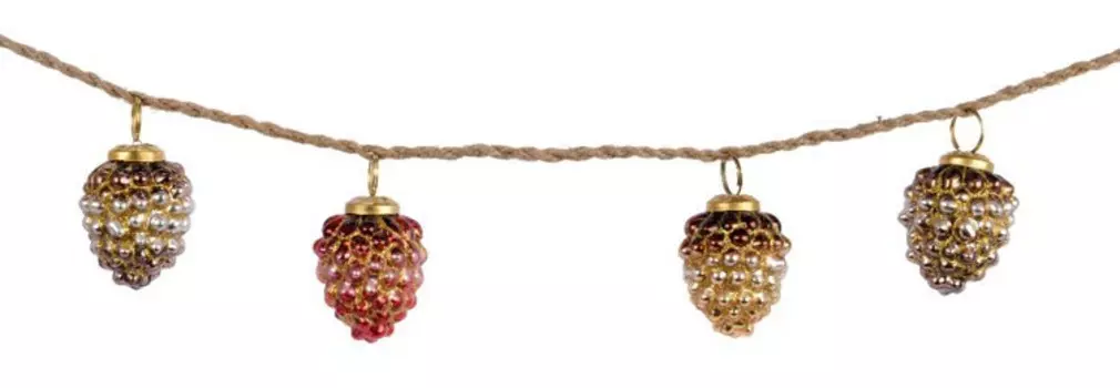 Гирлянда еловая из шишек 6х120 см