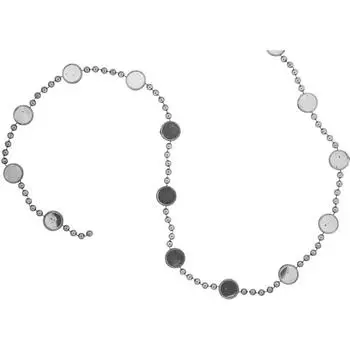 Гирлянда пластиковая 180 см цвет серебро