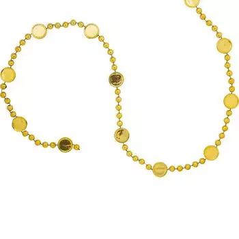 Гирлянда пластиковая 180 см цвет золото