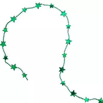 Гирлянда пластиковая Christmas "Звездочки" 180 см зеленый