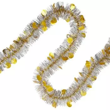 Гирлянда «Шарики», 90 см, цвет серебро