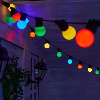 Гирлянда светодиодная белт-лайт Uniel UDL-K122 электрическая 10 м 20 ламп Е27 цвет черный