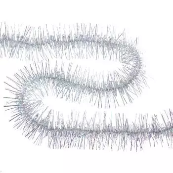 Гирлянда вьющаяся радужно-белая